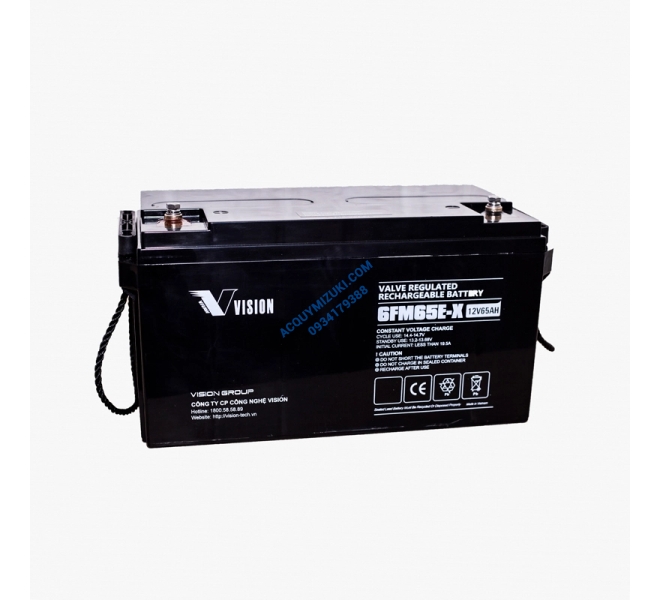 Bình ắc quy Vision 6FM65E-X (12V-65AH)