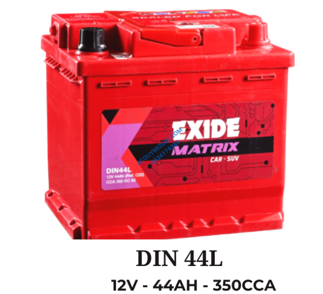 Bình ắc quy EXIDE DIN44L (12V - 44AH)