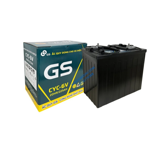 Bình ắc quy xe điện GS CYC-6V 6V 225Ah