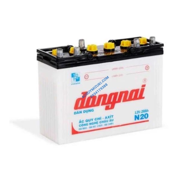 Bình ắc quy ĐỒNG NAI 12V 20AH, ĐỒNG NAI N20