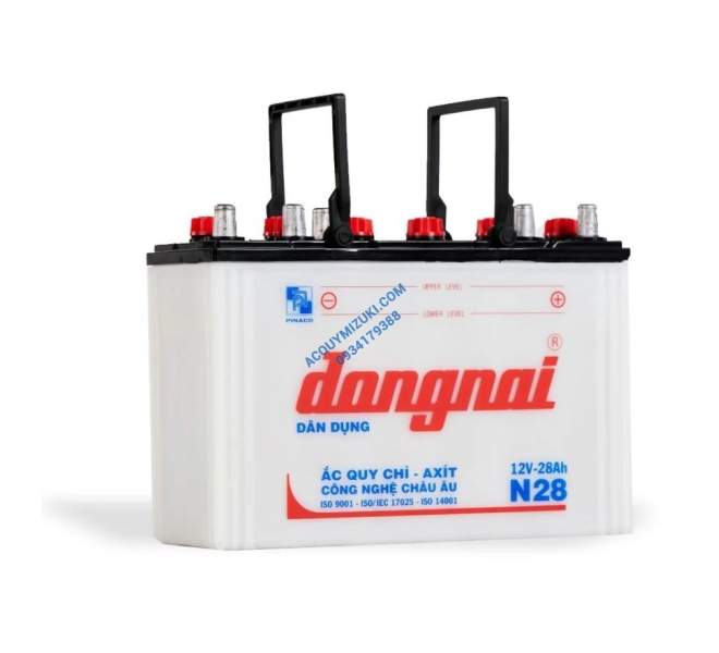 Bình ắc quy ĐỒNG NAI 12V 28Ah, ĐỒNG NAI N28