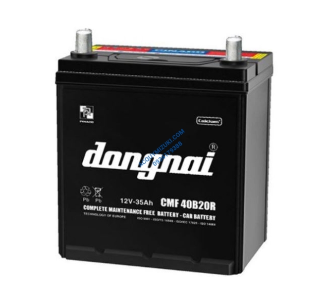 Bình ắc quy ĐỒNG NAI CMF 40B20R 12V 35AH