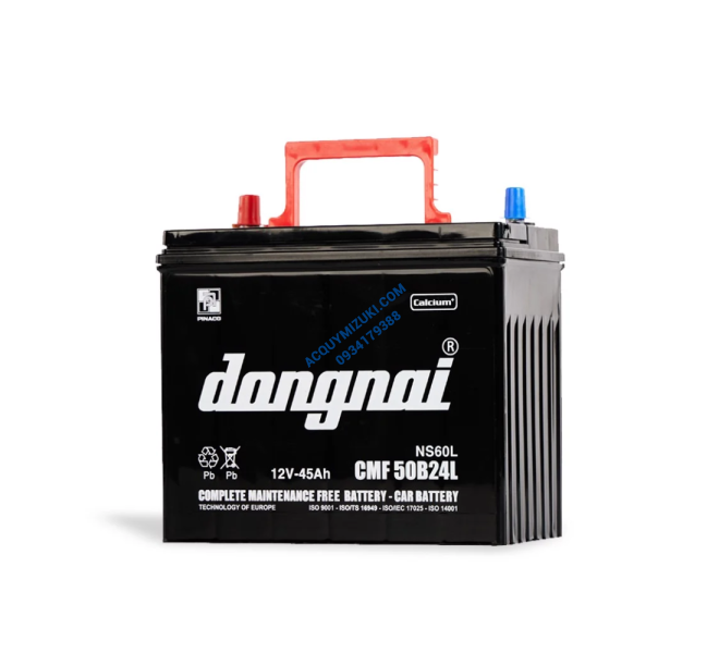 Bình ắc quy ĐỒNG NAI CMF 50B24L 12V 45AH