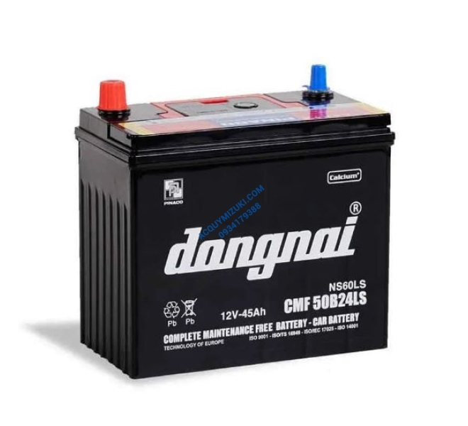 Bình ắc quy ĐỒNG NAI CMF 50B24LS 12V 45AH