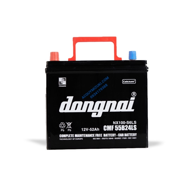 Bình ắc quy ĐỒNG NAI CMF 55B24LS 12V 52AH