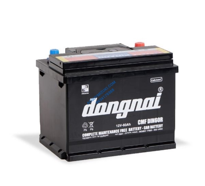 Bình ắc quy ĐỒNG NAI CMF DIN60R 12V 60AH
