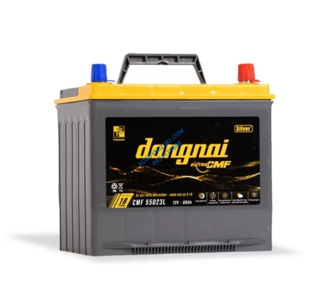 Bình ắc quy ĐỒNG NAI EXTRA CMF 55D23L (12V-60Ah)