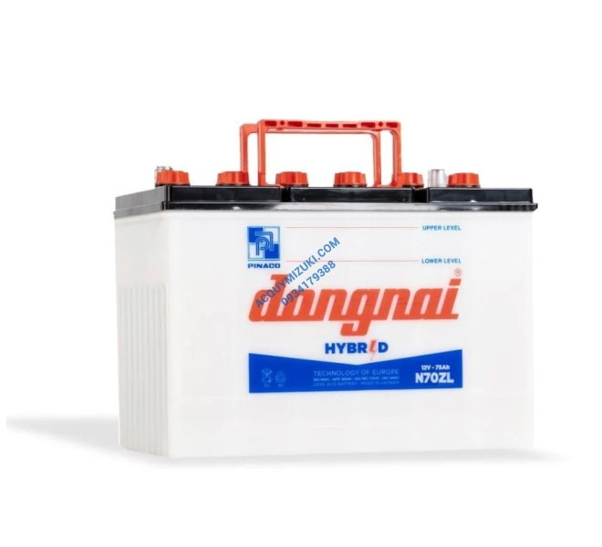 Bình ắc quy ĐỒNG NAI N70ZL 12V 75AH