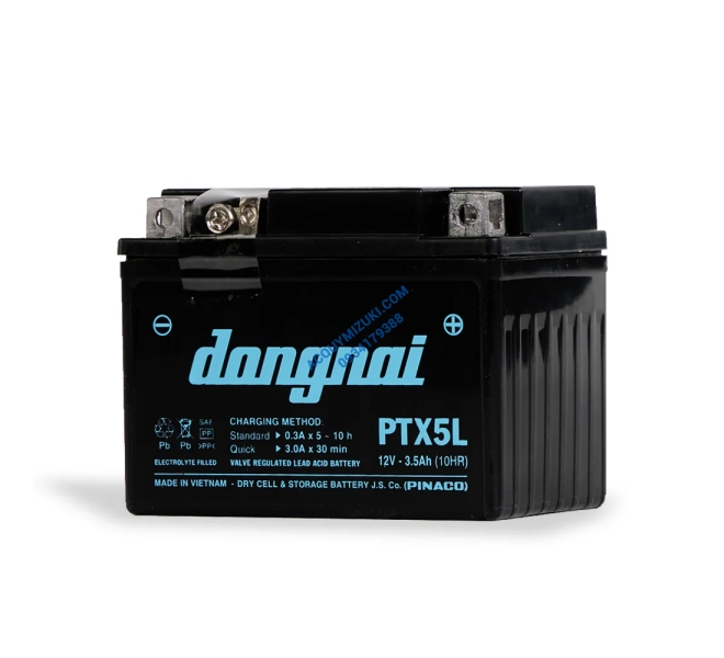 Bình ắc quy ĐỒNG NAI PTX5L 12V 3.5AH