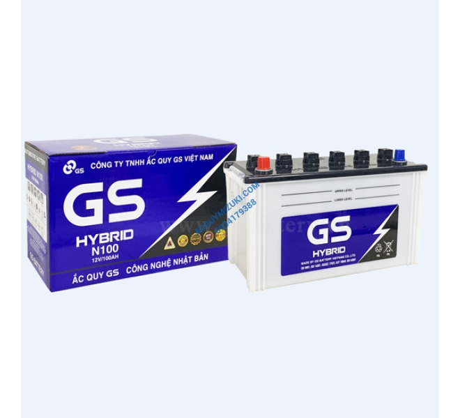 Bình ắc quy GS Hybrid N100 12V 100AH