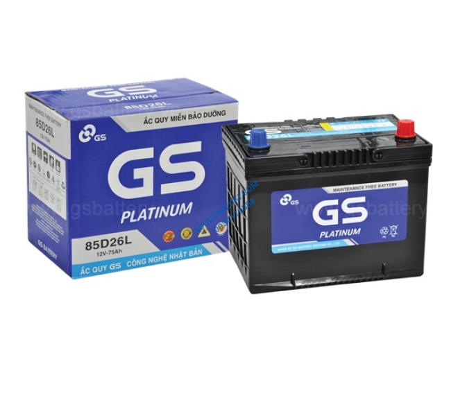 Bình ắc quy GS MF 85D26L (12V- 75AH)