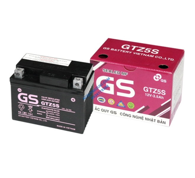 Bình ắc quy GS MF GTZ5S 12V 3.5AH