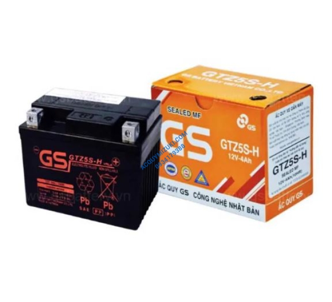 Bình ắc quy GS MF GTZ5S-H 12V 4AH