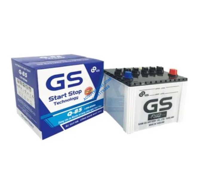 Bình ắc quy GS Q85 (12V-65AH) CCA 520A