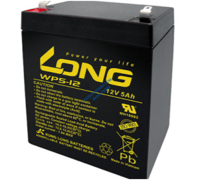 Bình ắc quy LONG 12V-5AH, LONG WP5-12