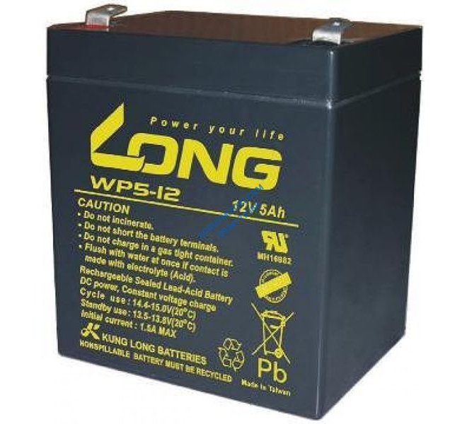 Bình ắc quy LONG 12V-5AH, LONG WP5-12, F2