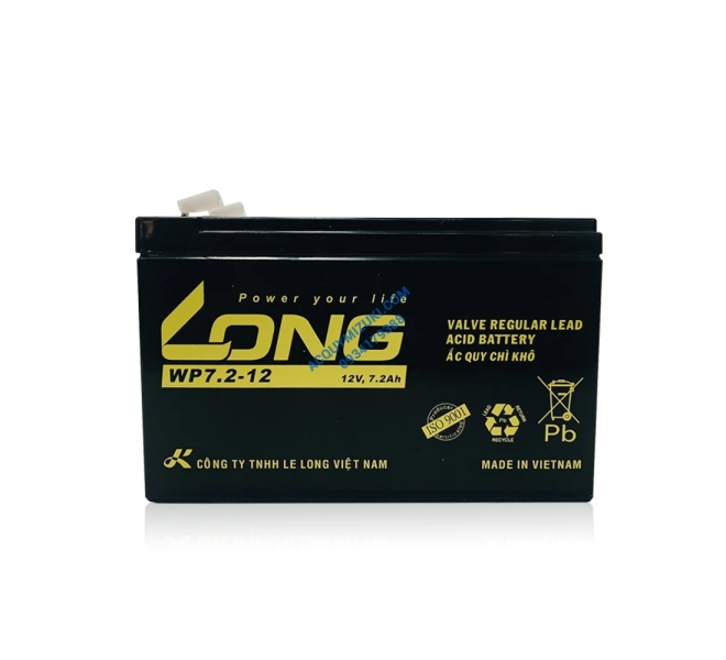 Bình ắc quy LONG 12V-7.2AH, LONG WP7.2-12