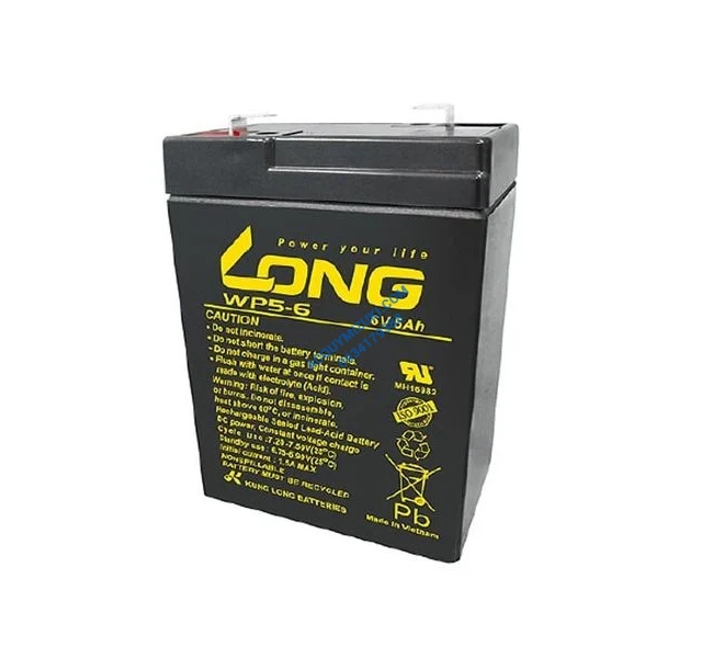 Bình ắc quy LONG 6V-5AH, LONG WP5-6