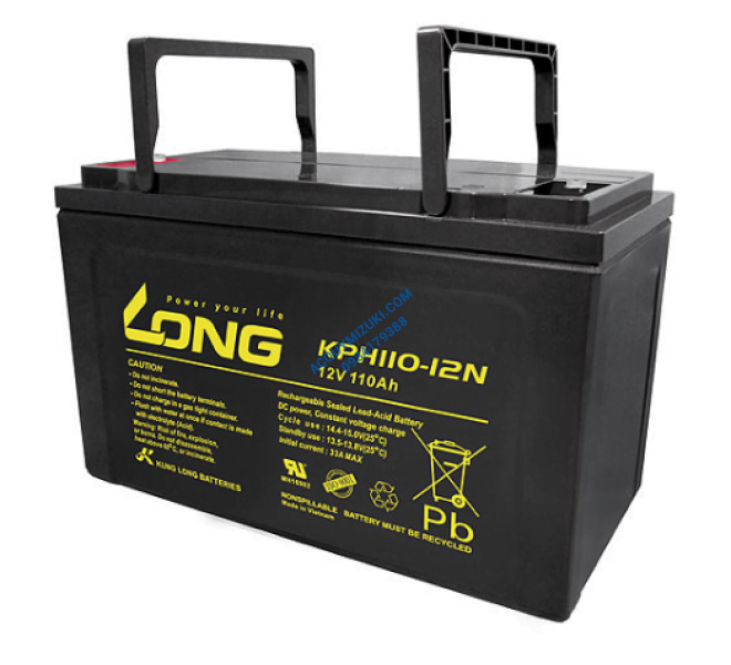 Bình ắc quy LONG KPH110-12N, F8-M6 12V 110AH