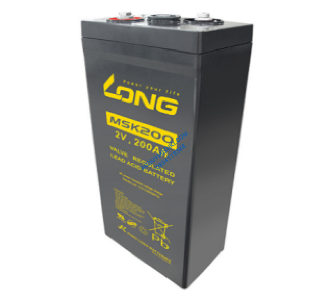 Bình ắc quy LONG MSK200, F18-M8 2V 200AH