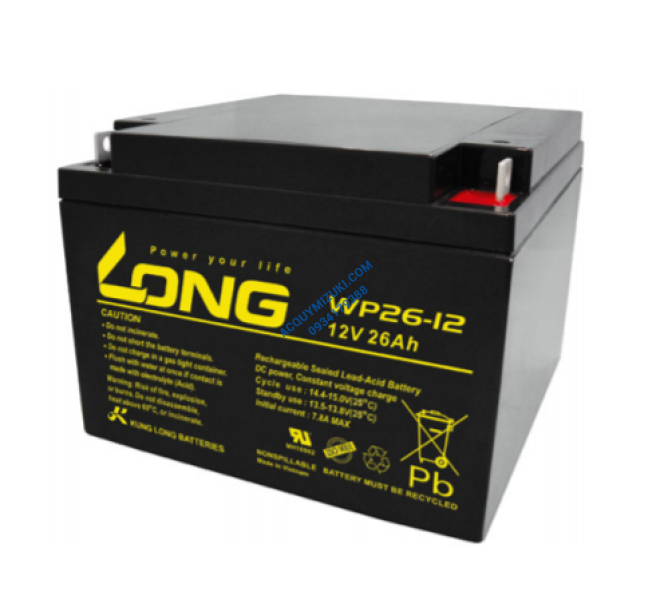 Bình ắc quy LONG WP26-12 12V 26AH