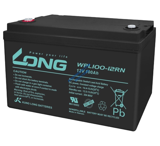 Bình ắc quy LONG WPL100-12RN, F18-M8 12V 100AH