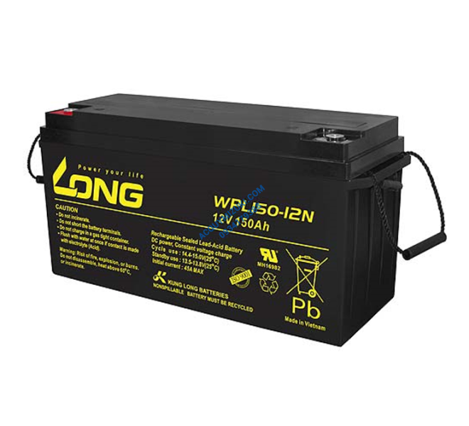 Bình ắc quy LONG WPL150-12N, F18-M8 12V 150AH