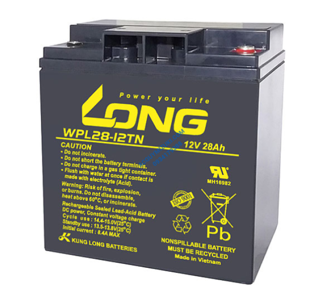 Bình ắc quy LONG WPL28-12T 12V 28AH