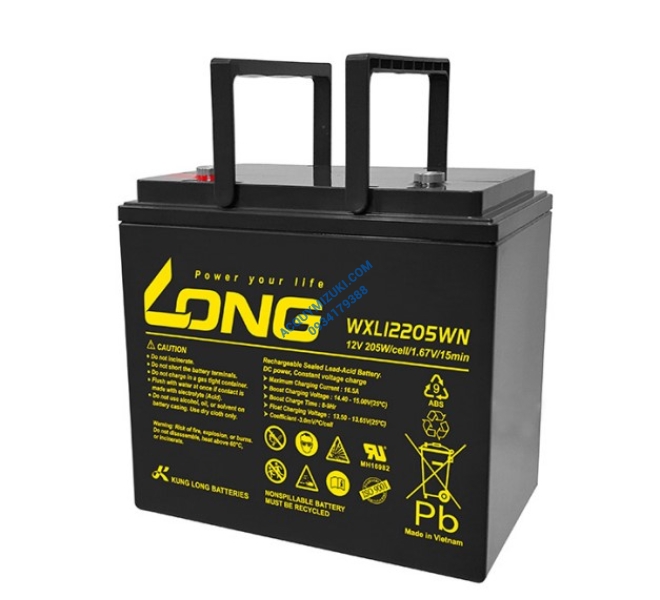 Bình ắc quy LONG WXL12505WN, F8-M6 12V 140AH