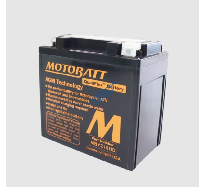 Bình ắc quy Motobatt Quadflex MBYZ16HD 12V-16.5Ah CCA 240A