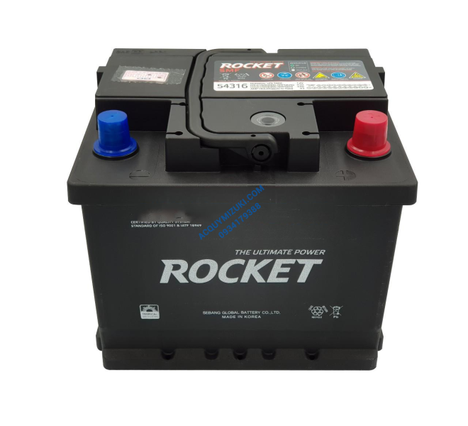 Bình ắc quy ROCKET SMF 54316 12V 43AH