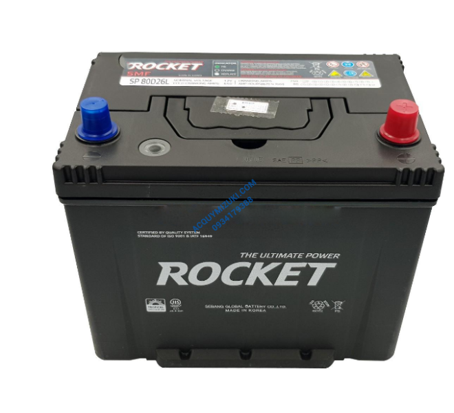 Bình ắc quy ROCKET SP 80D26L 12V 80AH