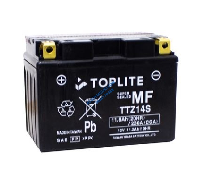 Bình ắc quy TOPLITE TTZ14S 12V 11.2AH CCA 230A