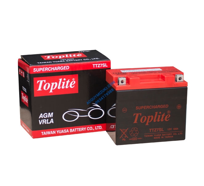 Bình ắc quy TOPLITE TTZ7SL 12V 6AH CCA 90A