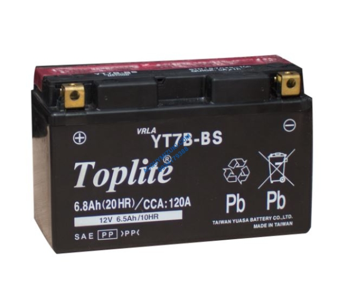 Bình ắc quy TOPLITE YT7B-BS 12V 6.8AH CCA 120A