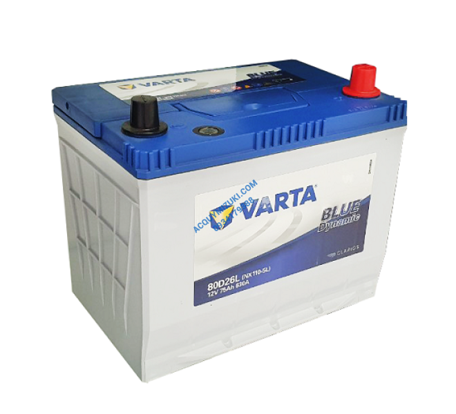 Bình ắc quy VARTA 80D26L 12V 75AH CCA 630A