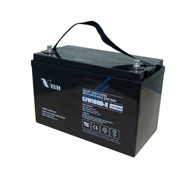 Bình ắc quy Vision 6FM100D-X (12V-100AH)