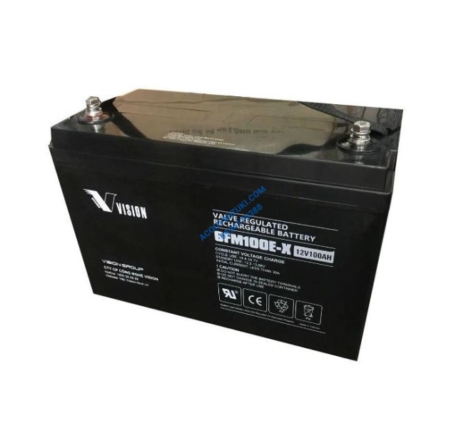 Bình ắc quy Vision 6FM100E-X (12V-100AH)