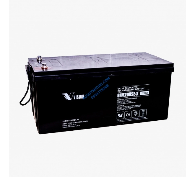 Bình ắc quy Vision 6FM200SE-X (12V-200AH)