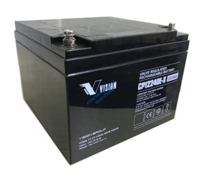 Bình ắc quy Vision CP12240E-X (12V-24AH)