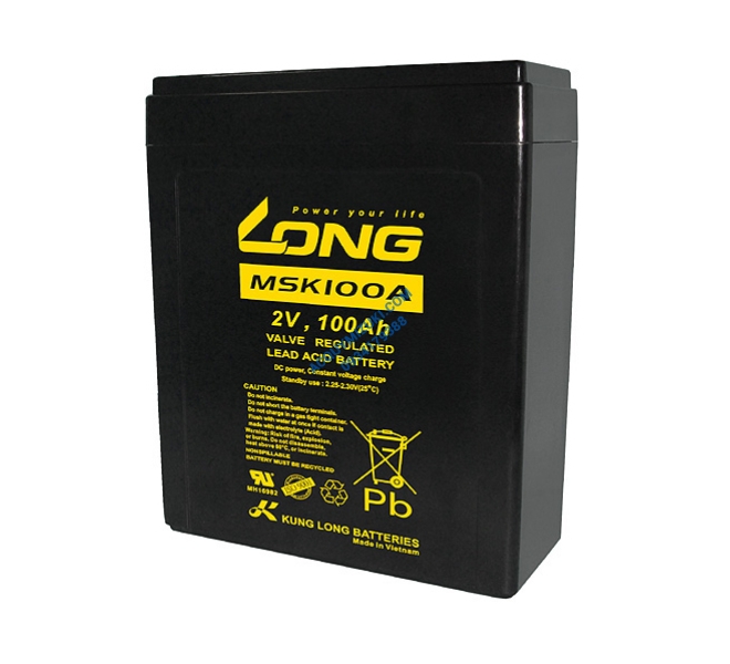 Bình ắc quy LONG MSK100A, F18-M8 2V 100AH